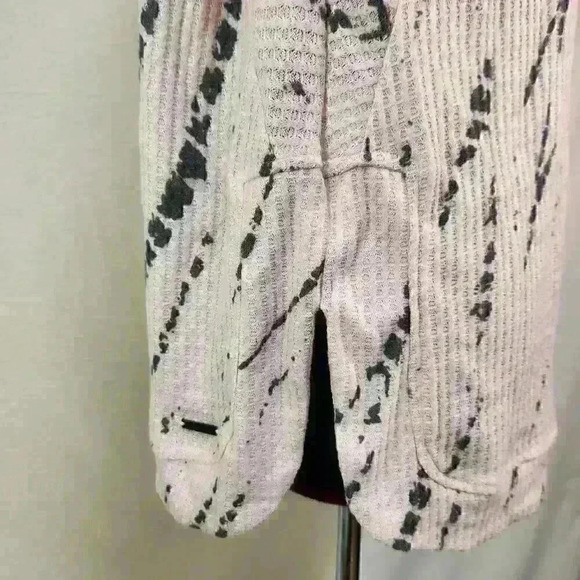 MNY Marc New York Performance Medium‎ Waffle Weave Soft Pink Long Sleeve Top - Picture 6 of 12